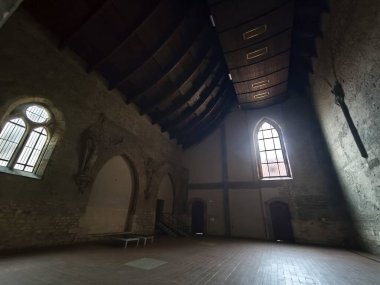 Prag 'daki Anezsky Klaus Manastırı' nın mimarisi.