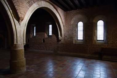 Prag 'daki Anezsky Klaus Manastırı' nın mimarisi.