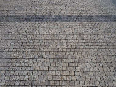 Gri şehir taş kaldırımının ayrıntıları
