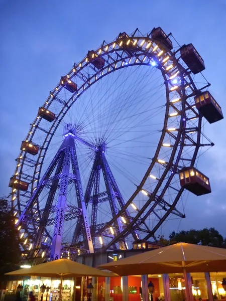 Big wheel atraction in Prater — Stock Photo, Image
