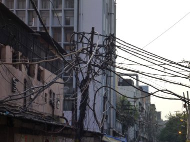 Spagetti ağ Yeni Delhi Hindistan