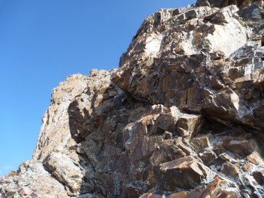 tırmanılan kayalık yamaç