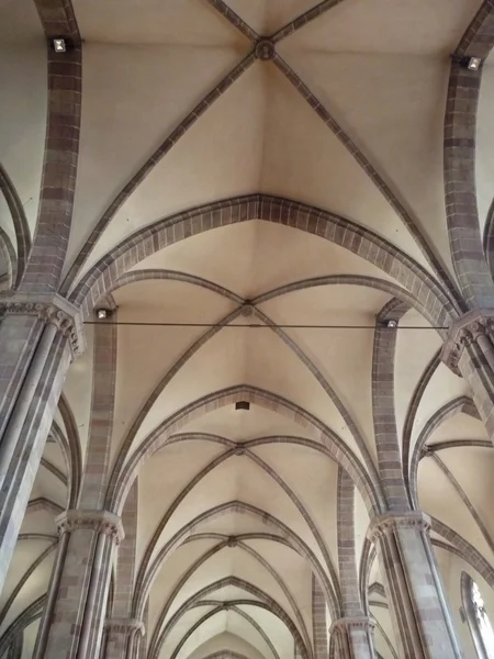 Gewelfd plafond in een kerk — Stockfoto