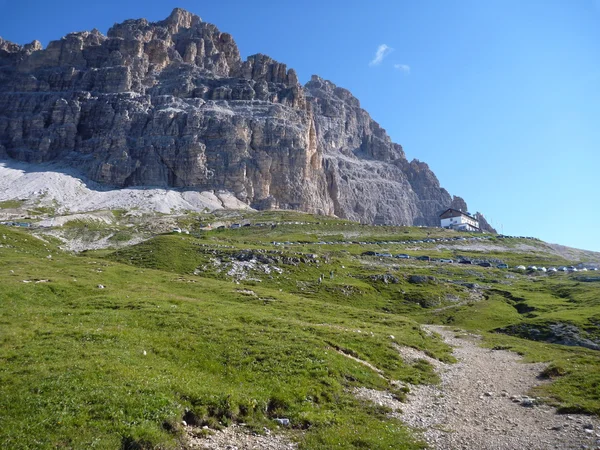 Rugged rocks in Dolomiti mountains — Stock Photo, Image