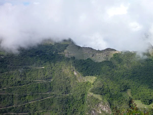 Machu picchu visto desde oposite mountain putucusi —  Fotos de Stock
