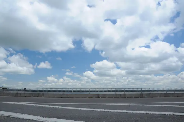 Panorama do céu e da terra — Fotografia de Stock