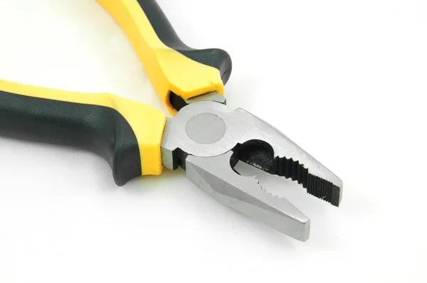 Flat nose pliers on a white background — Stock Photo, Image