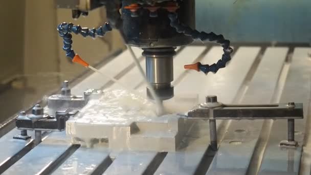 Steel Milling Machine working — Stock Video