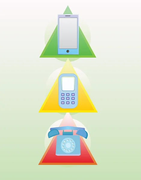 Juego de evolución del teléfono — Archivo Imágenes Vectoriales