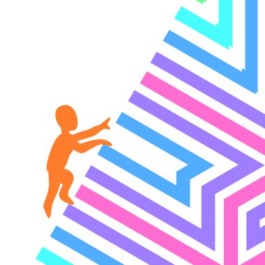 sembol logo motivasyon ve üstesinden engeller