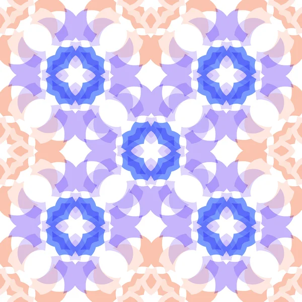 色の半透明青桃クロス シームレス パターン — ストックベクタ