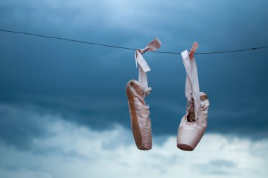 dance ballet shoes clipart