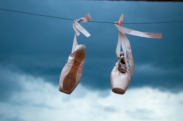 Dance ballet shoes. — Stock Photo, Image