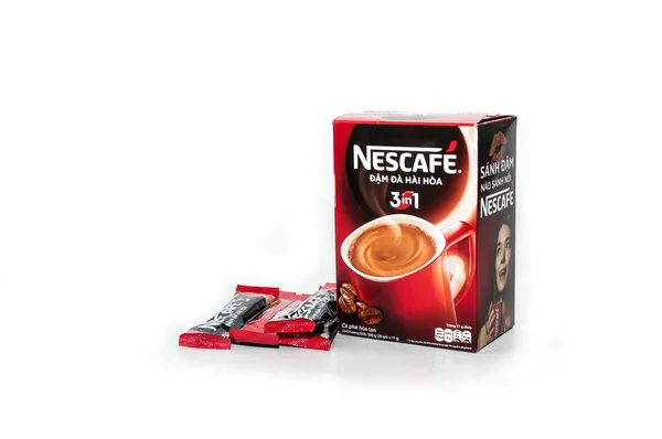 Папір коробки Nescafe 3 в 1 — стокове фото