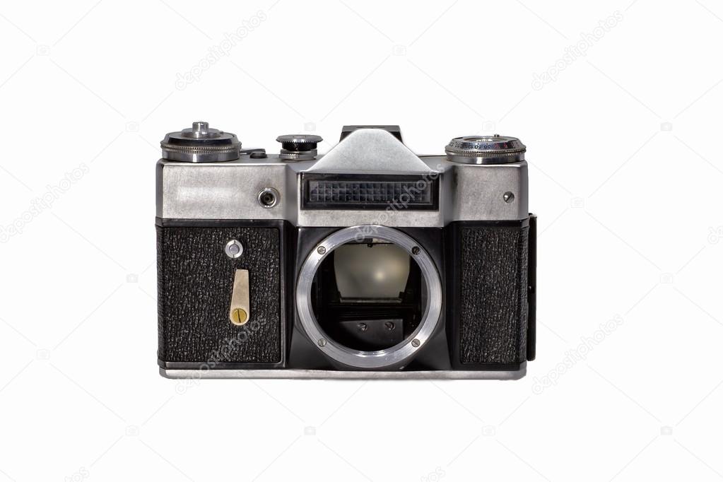 Lens reflex film camera.