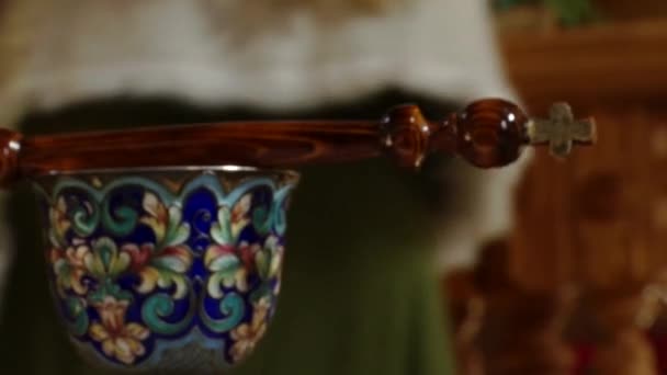 Bowl of an Orthodox church — Stock Video