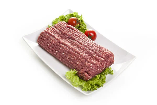 Forcemeat isolated on a white background — Stock Photo, Image