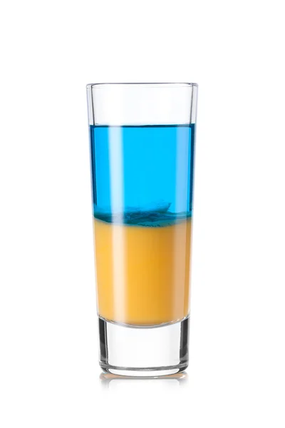 Cocktail UKRAINIAN FLAG — Stock Photo, Image