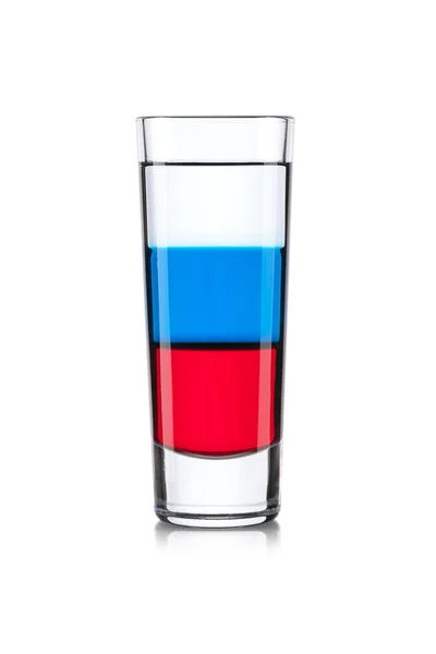 Cocktail RUSSIAN FLAG — Stock Photo, Image