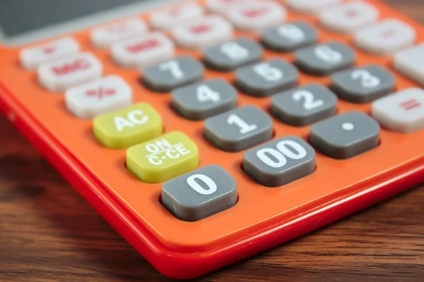 Közelről narancs számológép — Stock Fotó