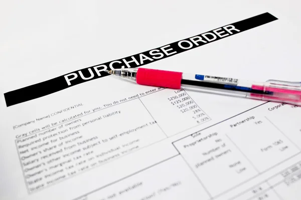 Purchase order form