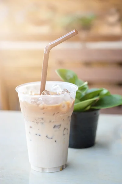 Café gelado na mesa — Fotografia de Stock