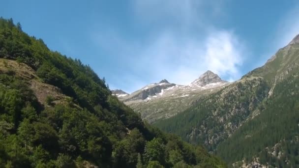 Mountain landscape in the Alps — Stock Video