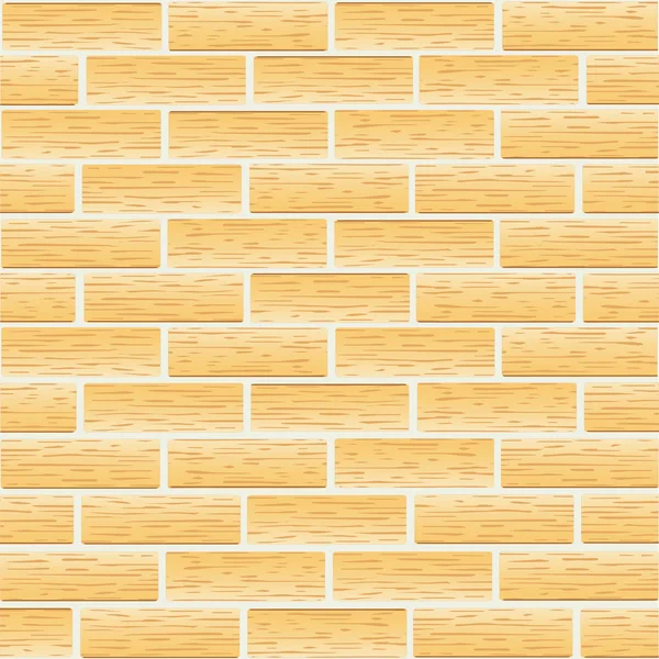 Maçonnerie de briques jaunes — Image vectorielle