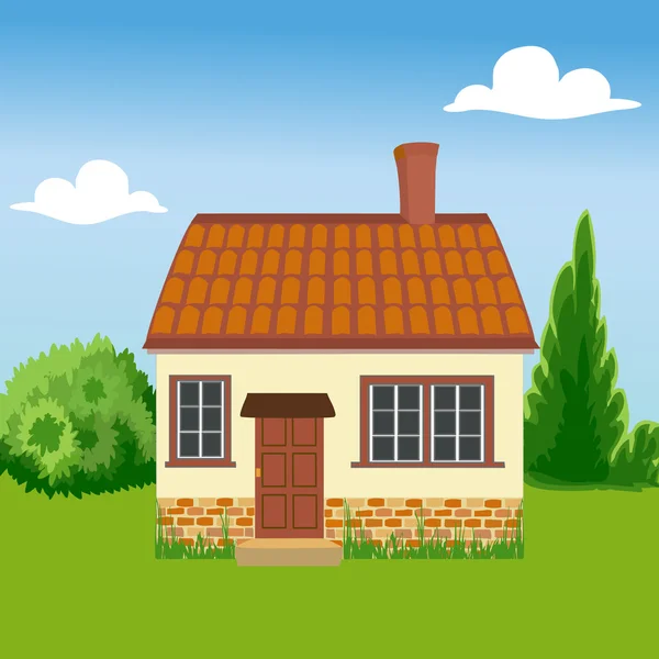 Eco dostça ev doğanın bir arka plan üzerinde