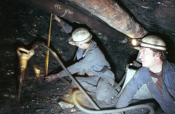 Kol gruvarbetare Frankrike — Stockfoto
