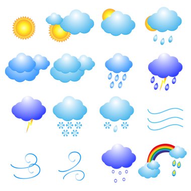 Meteoroloji Icons set.