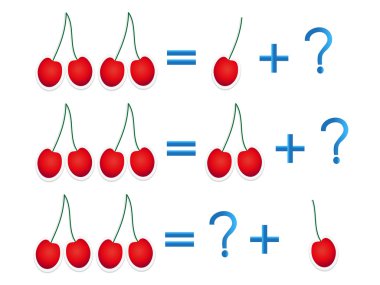 Dört bileşimi çocuklar için oyunlar eğitim.