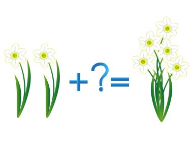  Çocuklar, matematiksel eklenmesi için oyunlar eğitim.