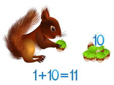  Çocuklar, matematiksel eklenmesi için oyunlar eğitim.