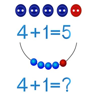 Matematiksel ek olarak, çocuklar için oyunlar eğitim formasyonu beş numara.
