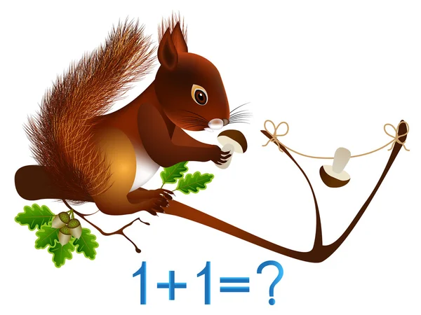 Matematiksel ekleme, formasyon sayısı iki, çocuklar için eğitici oyunlar.