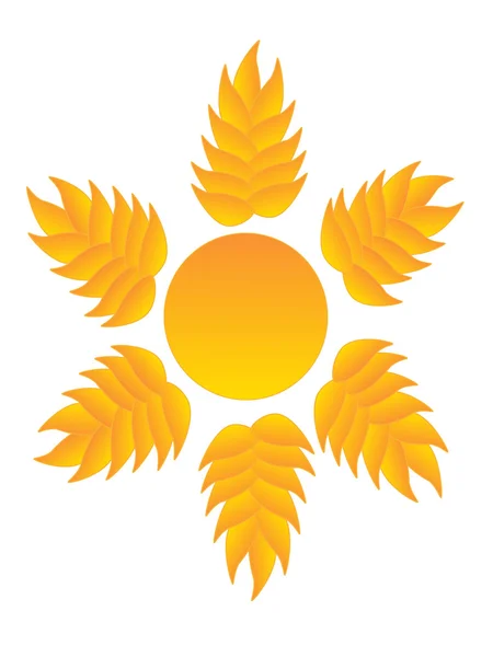 Logo sole . — Vettoriale Stock