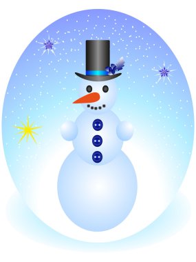 Bir kardan adam ile Noel top.