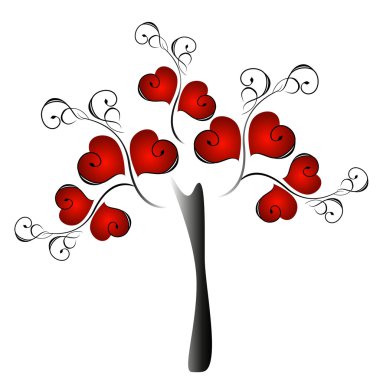 ağaç kalp.