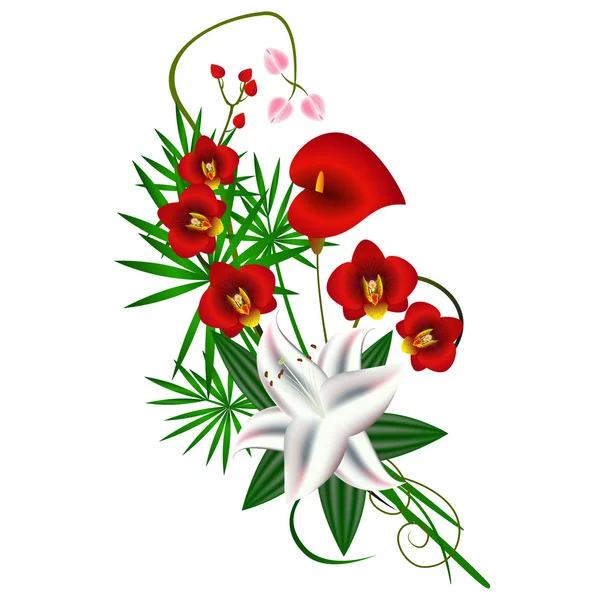 Bouquet de fleurs. — Image vectorielle