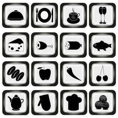 Yiyecek Simgeleri Ayarlandı.