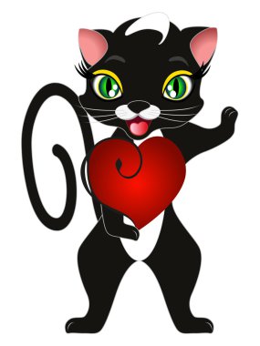 Kalbi olan kara kedi..