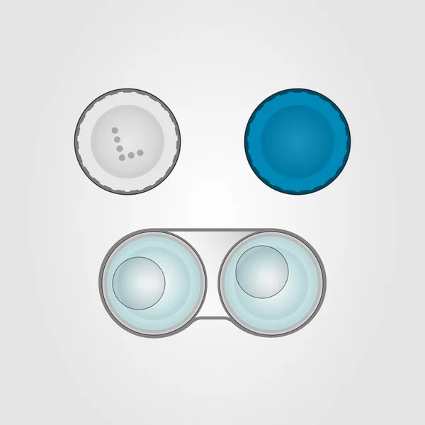 Kontakt lens case kapaklar olmadan