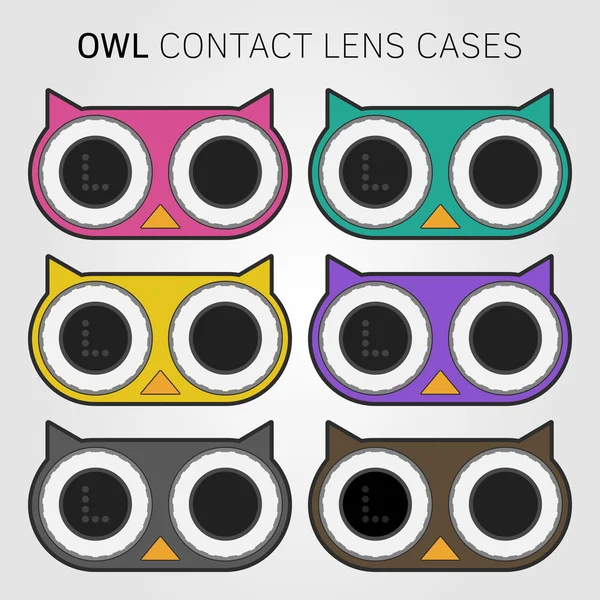 Renkli baykuş Kontakt lens durumlarda