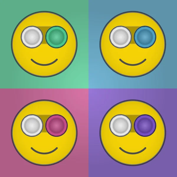 Kontakt lens case gülümse