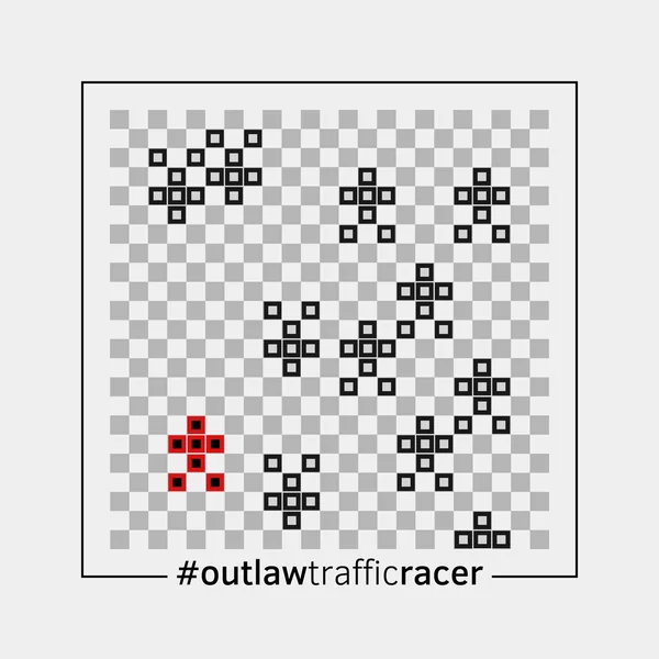 Rating racer - eski oyun poster konsol.