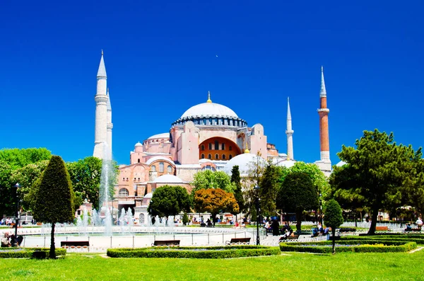 Moschea Santa Sofia Istanbul Turchia Fotografia Scorta Estiva — Foto Stock