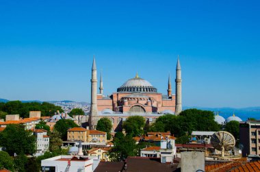 Otel, İstanbul ve Türkiye 'nin çatısından Ayasofya Camii manzarası