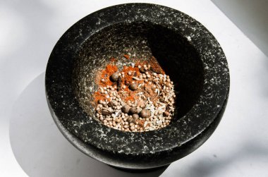 Baharat karışımı siyah bir şapşal.