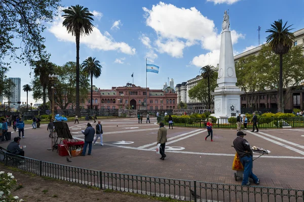 View of the Plaza de Mayo in Buenos Aires, Argentina — Stock Photo, Image